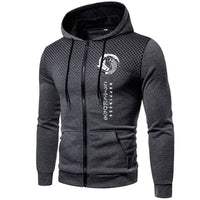 Casual Men's Hoodies Printing Daily Zipper Jacket Outdoors Sports Jogging Mens Clothing Autumn Winter Round Dot Sweatshirts Coat