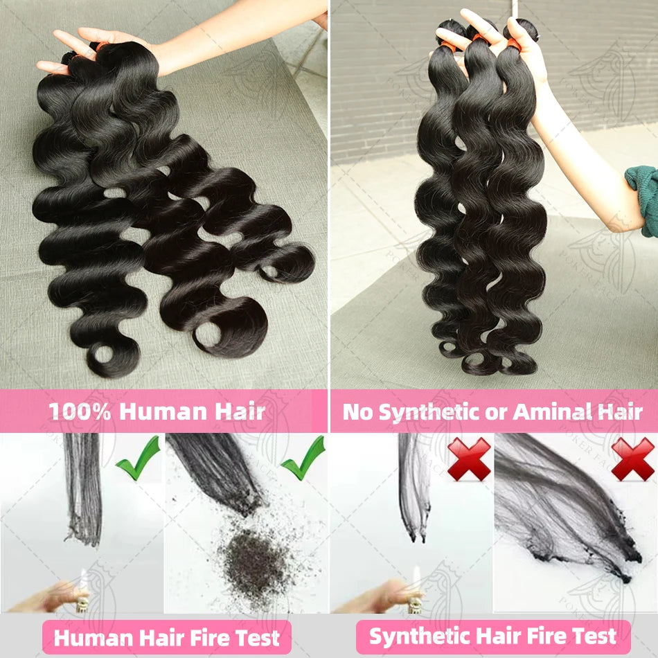 30 40 Inch Unprocessed Water Weave Hair Extensions