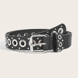 Women's Belt Fashionable Rivet Thin Belt Personalized Needle Buckle Belt Street Trend Punk HipHop Style Belt