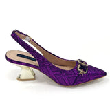 Pointed Toe High Heels Shoes and Bags Set