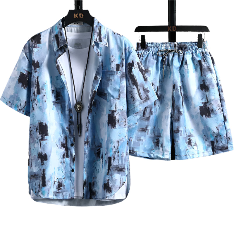 Men's Holiday Outfit Short Set