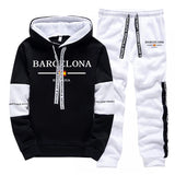 Fashion Mens Tracksuit Print Casual Sweatshirts Sportswear Outdoors Sports Jogging Mens Clothing Single Piece Hoodie Pants 2025