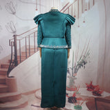 African women's elegant dress Mesh fabric