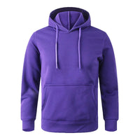 iCool Solid Color Versatile Men Hoodie