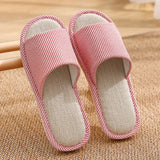 Non Slip Women Breathable Linen Slippers