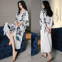 Summer Ice Silk Pajamas Bathrobes