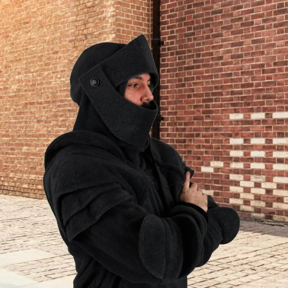 Men Gothic Hip Hop Hooded Sweatshirt