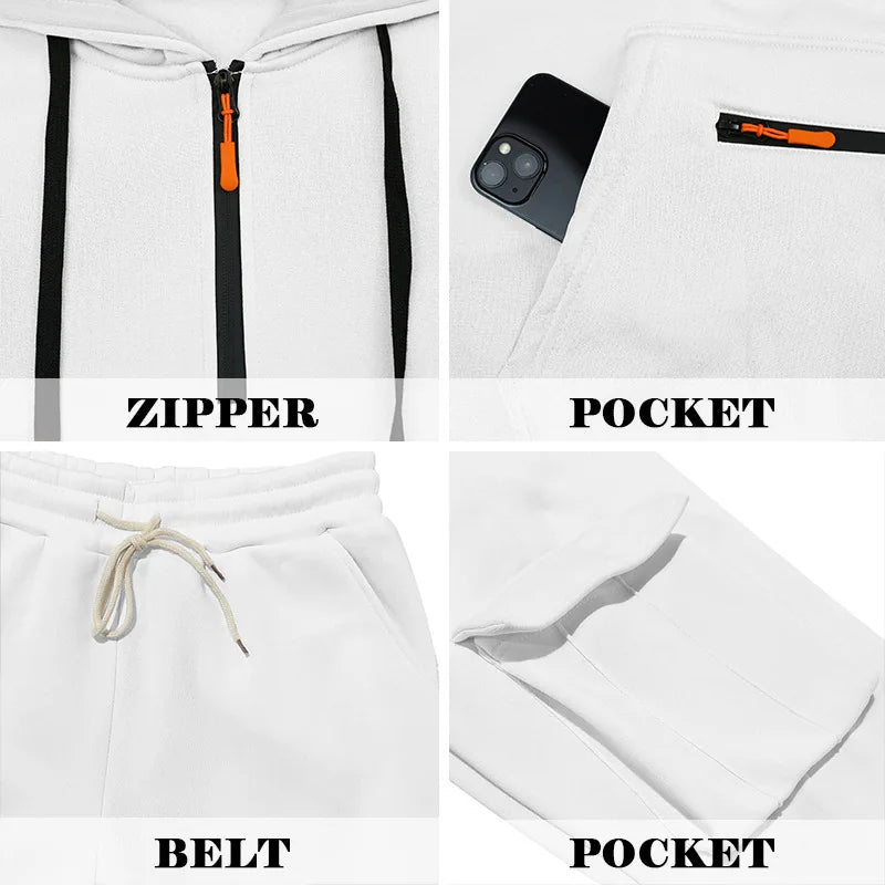 Winter Men's Fleece Hooded Sweatshirt