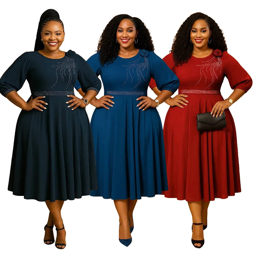 Traditional African Clothing S-2XL Ankara Dress