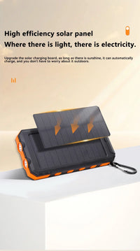 Brand-New 200000mAh Solar Power Bank Portable Large Capacity Charger Compatible with IOS Android USB-A and USB-C Fast Charging