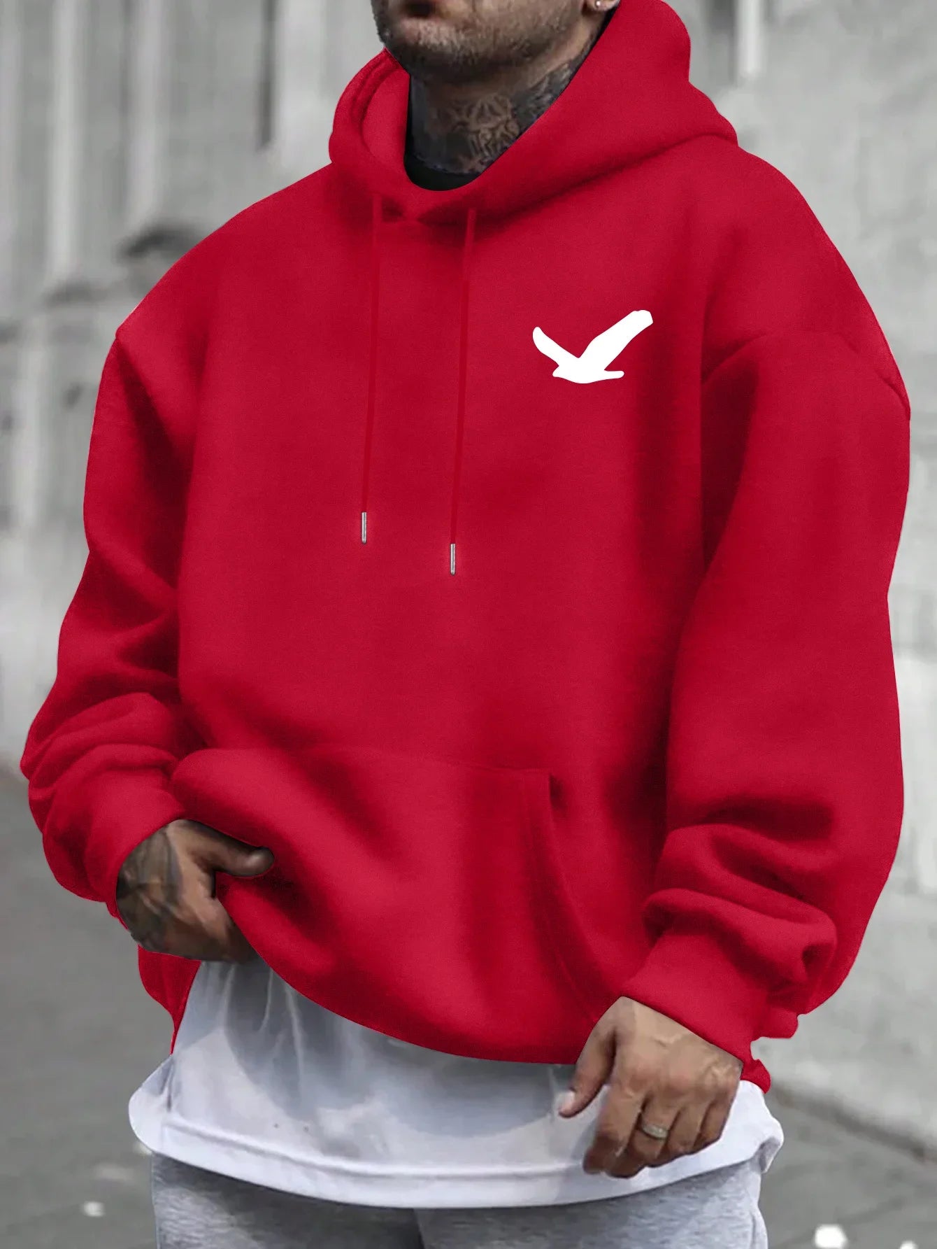 Men's Casual Printed Hoodie