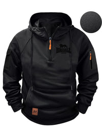Casual Men's Multi-Pocket Zipper Hoodie