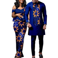 African Couple Dress Outfits Shirt and Pant for  Wedding