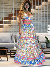 Suspenders Tube Top Skirt Sets