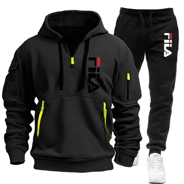 Casual Men's Hooded Sweatshirt and Pants