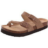Soft Cork Crestar Genuine Suede Clogs for Women