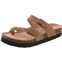 Soft Cork Crestar Genuine Suede Clogs for Women