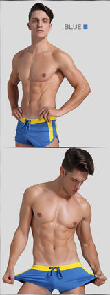 1pcs Mens Boxers Shorts Underwear Summer Fashion Swimwear Trunks Sports Wear Sexy Short Breathable Men Beach Pants Underwear