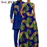 African Dresses for Matching Couple Outfits for Party Vestidos Y23C067