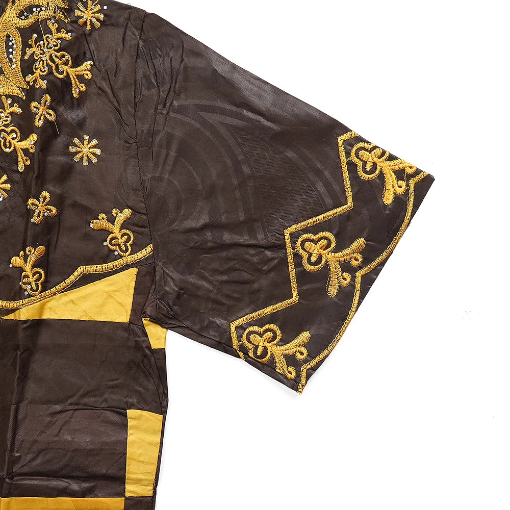 MD African Dresses For Women Embroidery 2PCS Tops Dresses Ankara Rich Robes Traditional Party Wedding Ramadan Church Clothes