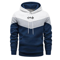 Fitness Mens Hoodies Printing Casual Tricolor Sweatshirts Outdoors Sports Jogging Mens Clothing High Quality Streetwear Tops Gym
