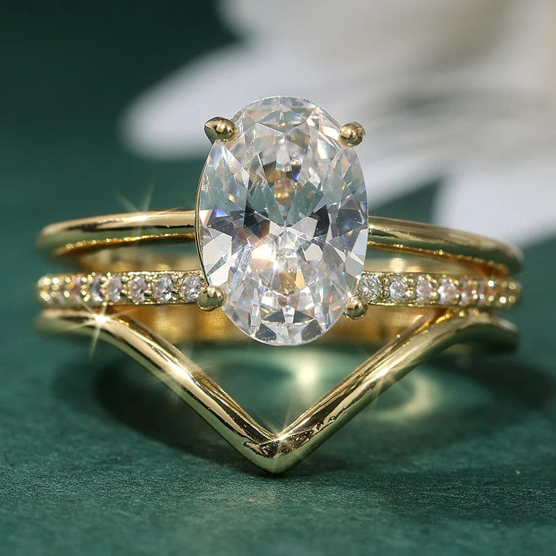 3pcs Elegant Stacking Rings