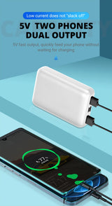 Power Bank 10000mAh/5V3A Portable Charging Powerbank Mobile Phone External Battery Fast Charging Warm Palace Belt Heating USB
