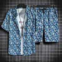 2 Pcs Casual Quick Dry Beach Suit For Men