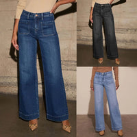 Women's High-Waisted Retro Temperament Jeans