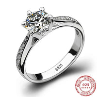 Women Six claw jewelry simple 70ct diamond ring
