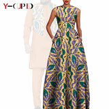 African Dresses for Matching Couple Outfits for Party Vestidos Y23C067