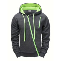 Mens Tracksuit Solid Color Casual Zipper Sweatshirts Daily Sports Jogging Hoodies Mens Clothing Single Piece Jacket Tops Pants