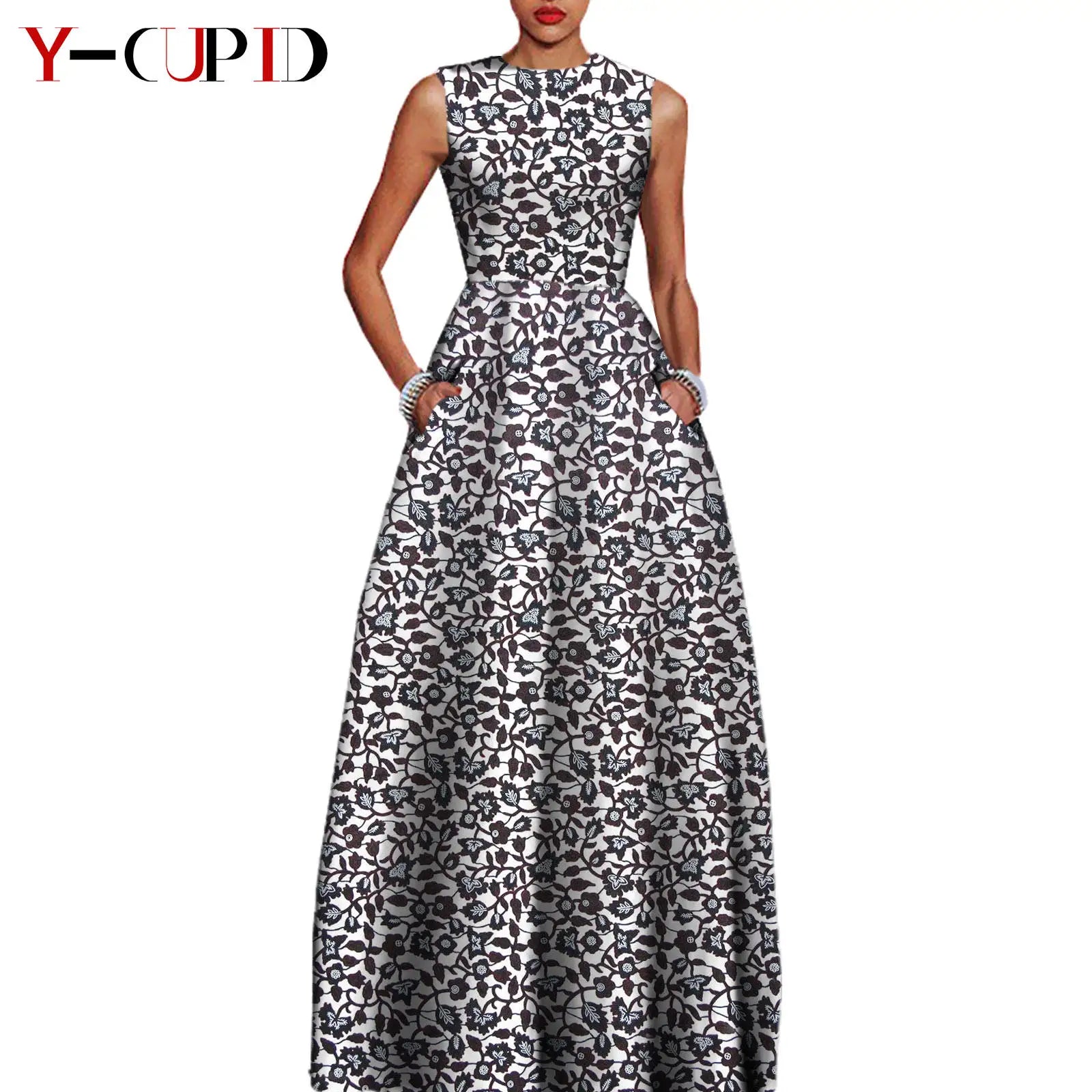 African Dresses for Matching Couple Outfits for Party Vestidos Y23C067