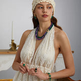 18K Gold-Plated Symmetrical Design Decorative Ring for Women