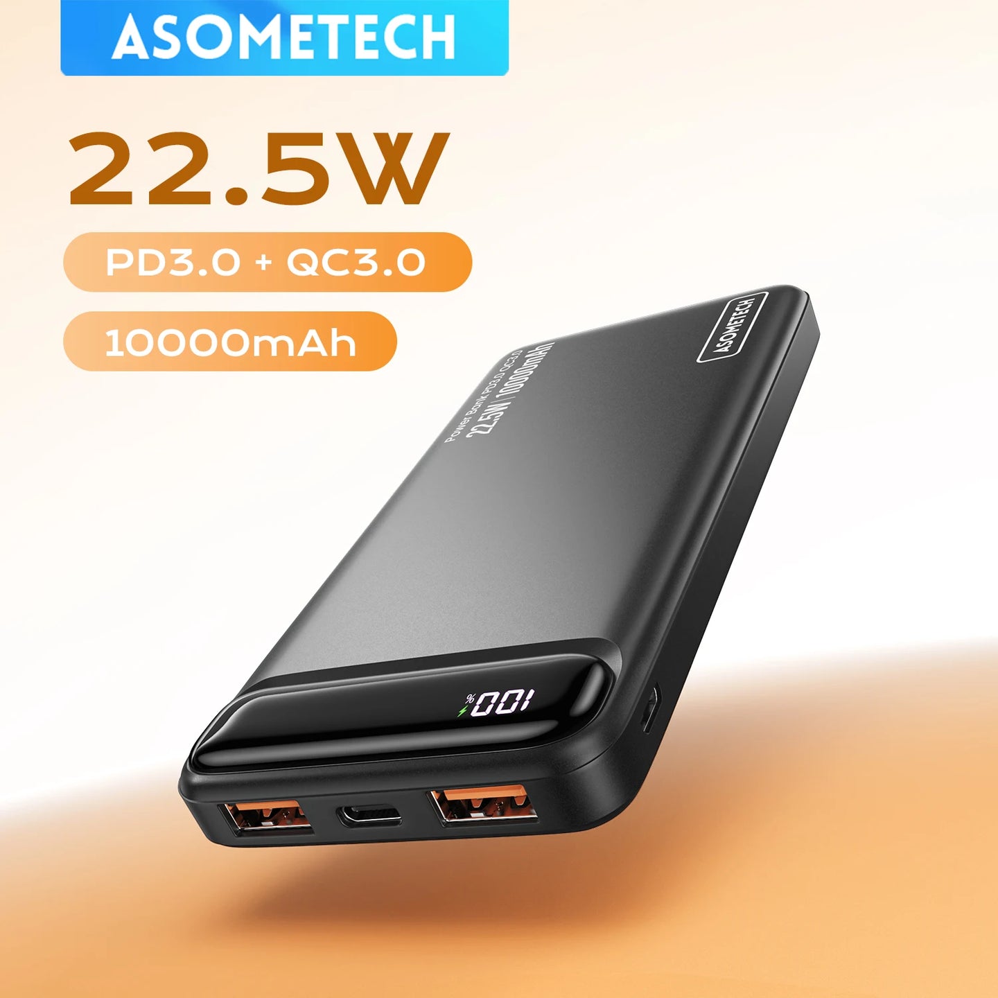 Power Bank 10000mAh 22.5W Portable Charger PowerBank External Battery Fast Charging For iPhone16 15 14 Xiaomi poweer bank