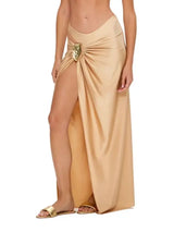 Buckle Off Shoulder Bikini With Skirt