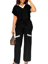 Women's Casual Elegant Short Sleeve Sports Suit
