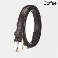 Women's PU Leather Belt with Metal Buckle Casual Simple Waist Strap for Jeans And Dresses Decorative Female Waistband Gift