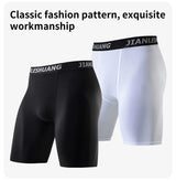 5/10 Piece Set Of Men's Solid Color Classic Long Underwear Quick Drying Youth Sports Comfortable Elastic Casual Boxer Shorts