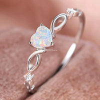 Fashion Love Zircon Ring with  Colorful Style Elegant