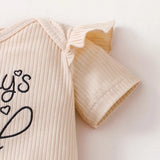 3 Pcs Infants Toddler Short Sleeve Suit