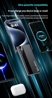 OnePlus 200000mAh Power Bank Large Capacity 120W Super Fast Charging PD20W Power Bank Digital Display Suitable  All Phones