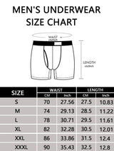 4Pcs Boxer Men's Underwear Soft Sports Breathable Four-season Men's Underwear Trendy Fashion Pop Print Boxer Underwear