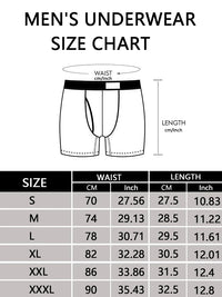 4Pcs Boxer Men's Underwear Soft Sports Breathable Four-season Men's Underwear Trendy Fashion Pop Print Boxer Underwear