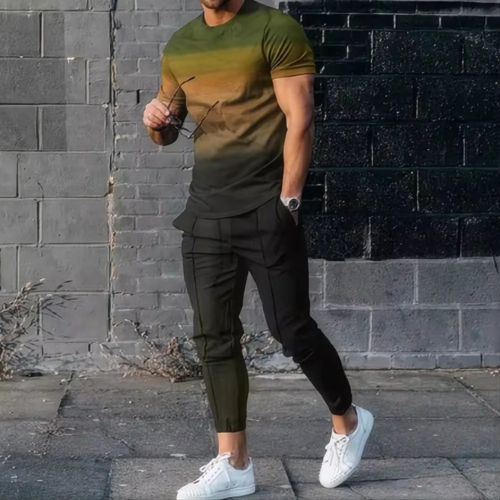 Abstract Gradient 3D Printed Oversized Suit