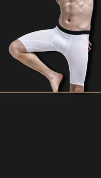 Breathable Pouch Middle Long Leg Boxers