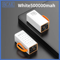 500000MAH  100000mah 200000mah 300000mahPowerbank Fast Charging Real Capacity BCAK with Built-in Cable Super Large Capacity
