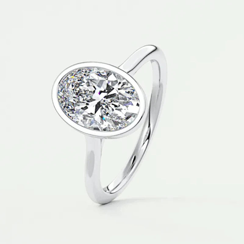 Diamond 14k Gold Plated Wedding Engagement Ring Jewelry