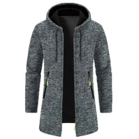 Men Zipper Long Sleeve Casual Hoodie
