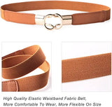 Women Skinny Belt for Dresses Ladies Fashion Elastic Belts Waist Band Cinch Waistband